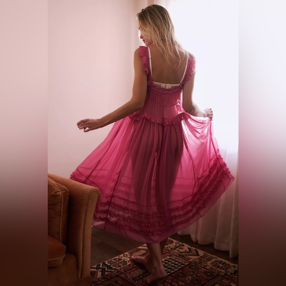 Free People Moon Phase Midi Slip Dress - Picture 3 of 6